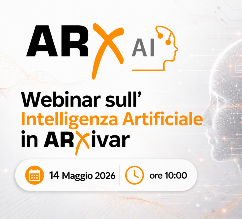 14 Maggio 2026 Webinar gratuito- Dai documenti ai dati:  Utilizzare l’Intelligenza Artificiale in ARXivar